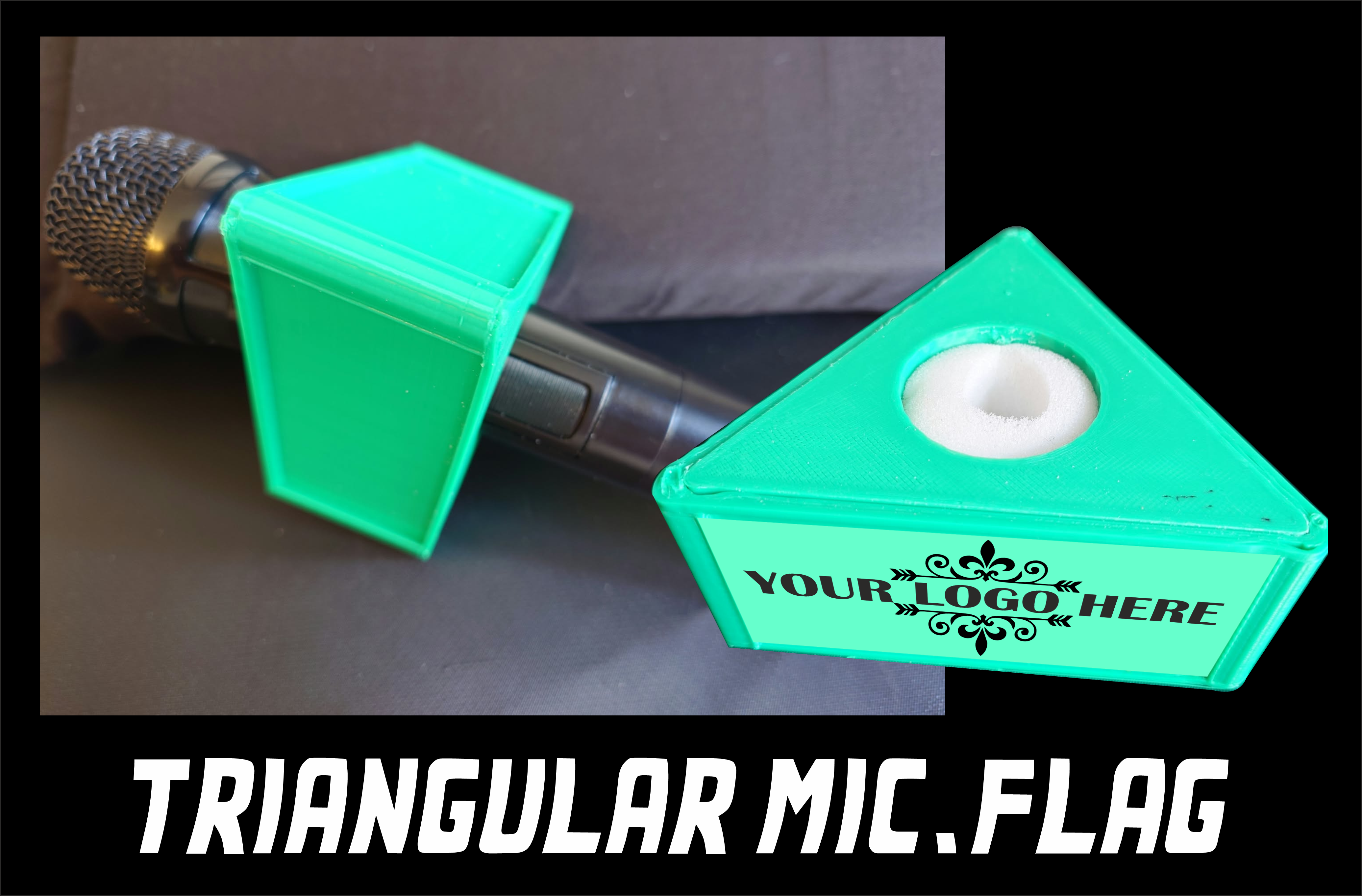 Triangular Mic Flags